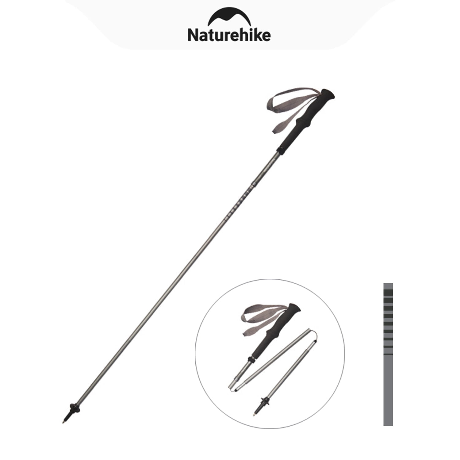 Naturehike EXT1 初雪 Carbon Fiber Folding Trekking Poles